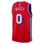 Maillot NBA Philadelphia 76ers Tyrese Maxey 0 Jordan 2022-23 Statement Edition Rouge Swingman - Homme